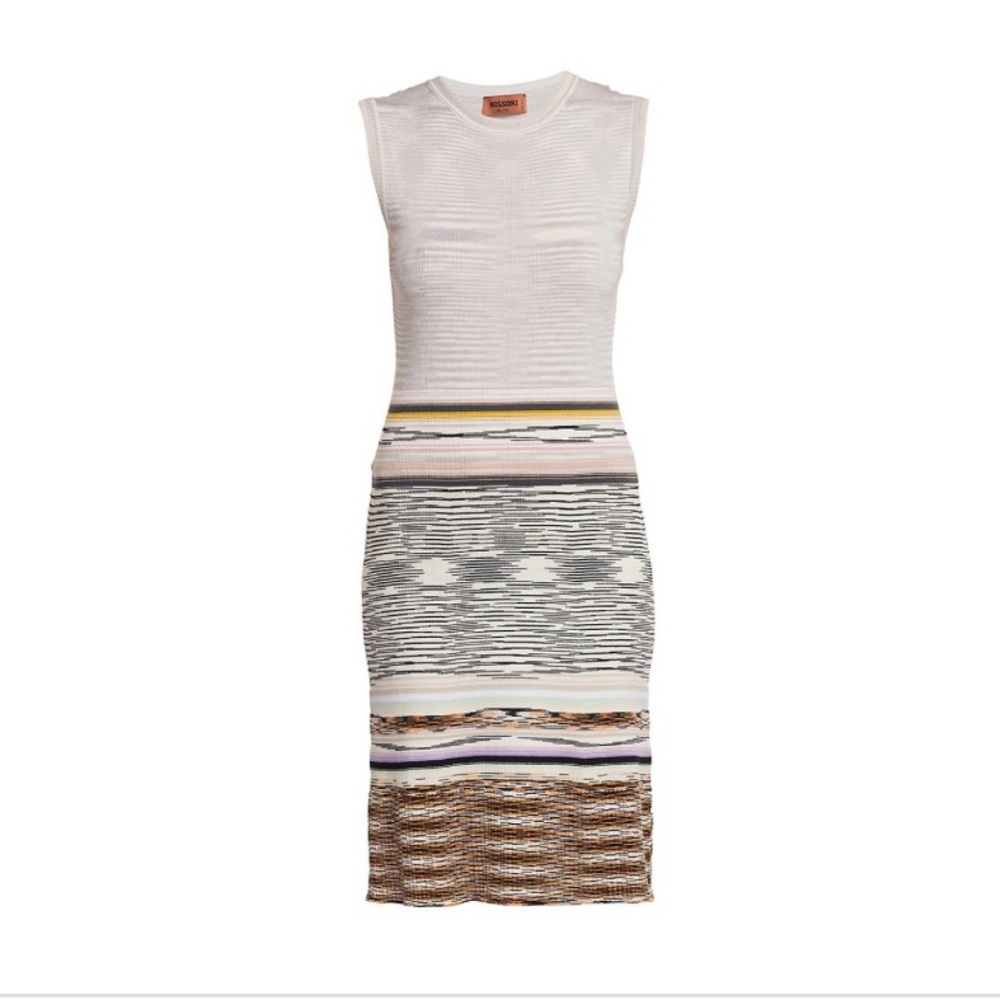 NWT Missoni Sleeveless Striped Wool Dress